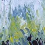 Hinan zum Hirtenturm, 2013, Acryl auf Platte, 75x26 cm