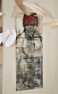 Friederun Rittel: Bilal, Mischtechnik, 120x40, 2014