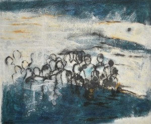 Gestrandet, 2013, Mischtechnik, 60x70 cm